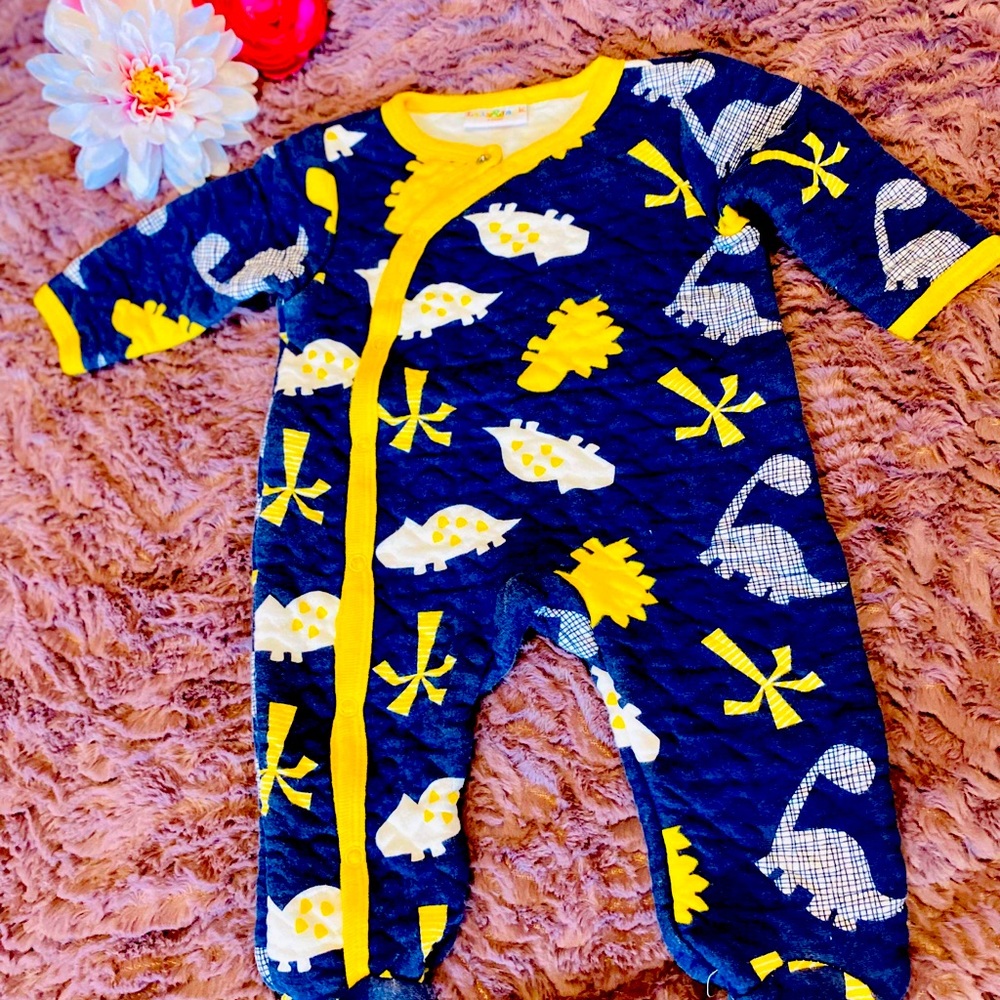 Lily and Jack 3-6 months lined onesies